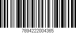 Código de barras (EAN, GTIN, SKU, ISBN): '7894222004365'