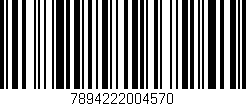 Código de barras (EAN, GTIN, SKU, ISBN): '7894222004570'