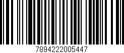 Código de barras (EAN, GTIN, SKU, ISBN): '7894222005447'