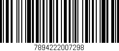 Código de barras (EAN, GTIN, SKU, ISBN): '7894222007298'