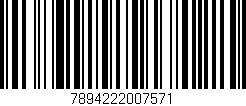 Código de barras (EAN, GTIN, SKU, ISBN): '7894222007571'
