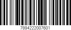 Código de barras (EAN, GTIN, SKU, ISBN): '7894222007601'