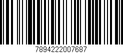 Código de barras (EAN, GTIN, SKU, ISBN): '7894222007687'