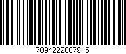 Código de barras (EAN, GTIN, SKU, ISBN): '7894222007915'