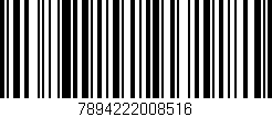 Código de barras (EAN, GTIN, SKU, ISBN): '7894222008516'