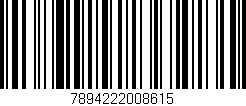 Código de barras (EAN, GTIN, SKU, ISBN): '7894222008615'