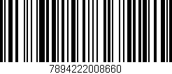 Código de barras (EAN, GTIN, SKU, ISBN): '7894222008660'
