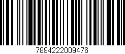 Código de barras (EAN, GTIN, SKU, ISBN): '7894222009476'