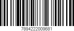 Código de barras (EAN, GTIN, SKU, ISBN): '7894222009681'