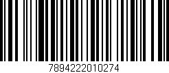 Código de barras (EAN, GTIN, SKU, ISBN): '7894222010274'
