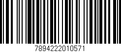 Código de barras (EAN, GTIN, SKU, ISBN): '7894222010571'
