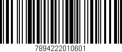Código de barras (EAN, GTIN, SKU, ISBN): '7894222010601'