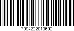 Código de barras (EAN, GTIN, SKU, ISBN): '7894222010632'
