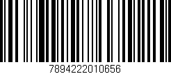 Código de barras (EAN, GTIN, SKU, ISBN): '7894222010656'
