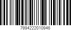 Código de barras (EAN, GTIN, SKU, ISBN): '7894222010946'