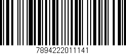 Código de barras (EAN, GTIN, SKU, ISBN): '7894222011141'