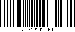 Código de barras (EAN, GTIN, SKU, ISBN): '7894222018850'