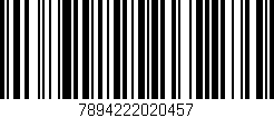 Código de barras (EAN, GTIN, SKU, ISBN): '7894222020457'