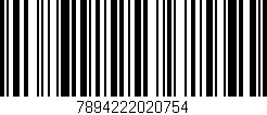 Código de barras (EAN, GTIN, SKU, ISBN): '7894222020754'