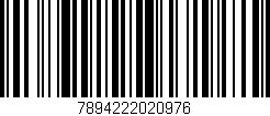 Código de barras (EAN, GTIN, SKU, ISBN): '7894222020976'