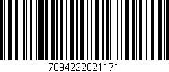 Código de barras (EAN, GTIN, SKU, ISBN): '7894222021171'