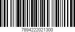 Código de barras (EAN, GTIN, SKU, ISBN): '7894222021300'