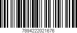 Código de barras (EAN, GTIN, SKU, ISBN): '7894222021676'