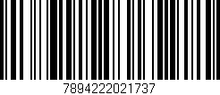 Código de barras (EAN, GTIN, SKU, ISBN): '7894222021737'