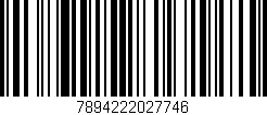 Código de barras (EAN, GTIN, SKU, ISBN): '7894222027746'