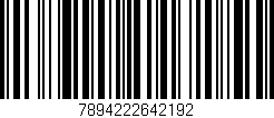 Código de barras (EAN, GTIN, SKU, ISBN): '7894222642192'