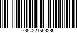 Código de barras (EAN, GTIN, SKU, ISBN): '7894321598369'
