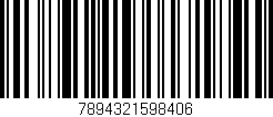 Código de barras (EAN, GTIN, SKU, ISBN): '7894321598406'