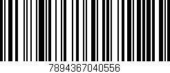Código de barras (EAN, GTIN, SKU, ISBN): '7894367040556'