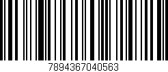 Código de barras (EAN, GTIN, SKU, ISBN): '7894367040563'