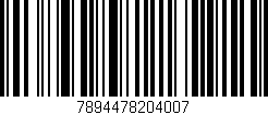 Código de barras (EAN, GTIN, SKU, ISBN): '7894478204007'