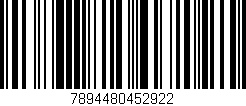 Código de barras (EAN, GTIN, SKU, ISBN): '7894480452922'