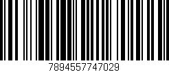 Código de barras (EAN, GTIN, SKU, ISBN): '7894557747029'