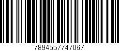 Código de barras (EAN, GTIN, SKU, ISBN): '7894557747067'