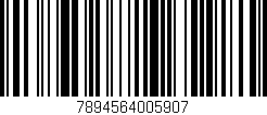 Código de barras (EAN, GTIN, SKU, ISBN): '7894564005907'