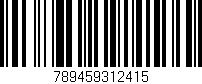 Código de barras (EAN, GTIN, SKU, ISBN): '789459312415'