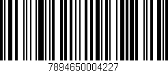 Código de barras (EAN, GTIN, SKU, ISBN): '7894650004227'