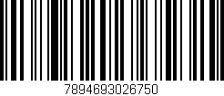 Código de barras (EAN, GTIN, SKU, ISBN): '7894693026750'