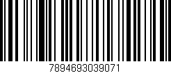 Código de barras (EAN, GTIN, SKU, ISBN): '7894693039071'