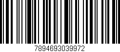 Código de barras (EAN, GTIN, SKU, ISBN): '7894693039972'