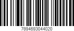 Código de barras (EAN, GTIN, SKU, ISBN): '7894693044020'