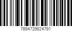 Código de barras (EAN, GTIN, SKU, ISBN): '7894728624791'