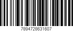 Código de barras (EAN, GTIN, SKU, ISBN): '7894728631607'