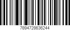 Código de barras (EAN, GTIN, SKU, ISBN): '7894728636244'