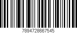 Código de barras (EAN, GTIN, SKU, ISBN): '7894728667545'