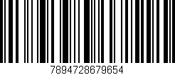 Código de barras (EAN, GTIN, SKU, ISBN): '7894728679654'